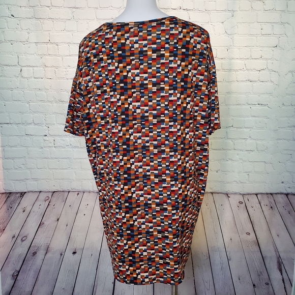 LuLaRoe Geometric Print Fall Irma Tunic Top Size  S - Picture 6 of 7